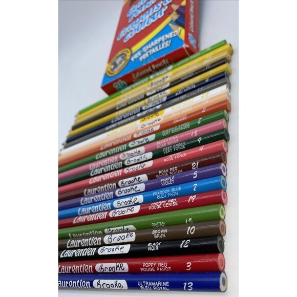Laurentien Pencil Crayons 23 Pack Colored Pencils Art Drawing Original Package - Picture 10 of 11